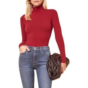 Reformation Navia Turtleneck Bodysuit